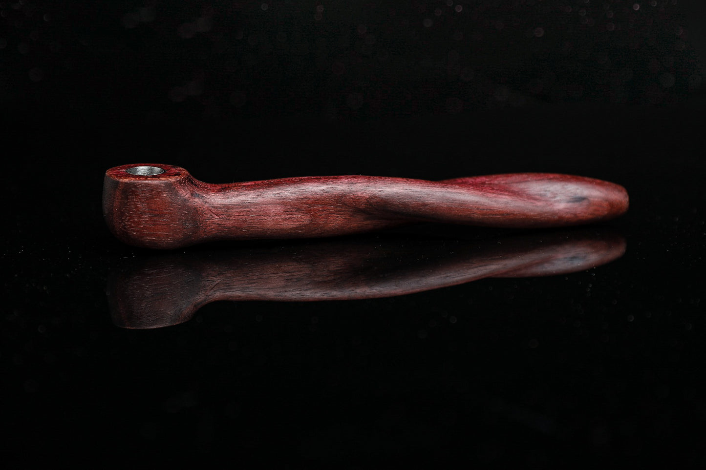 Double Helix Right Angle Stem - Purpleheart Wood