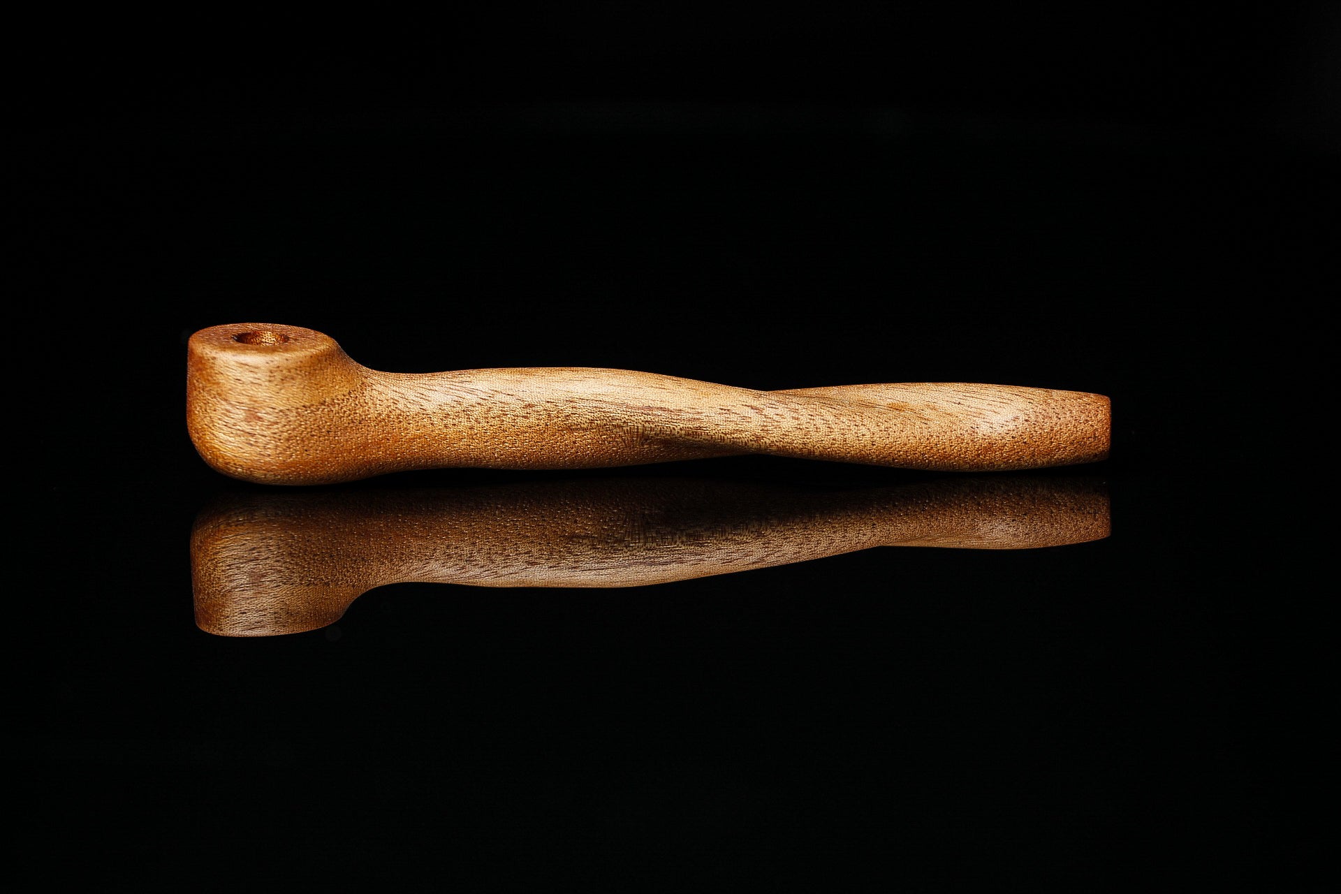 Camouflet Double Helix Right Angle Stem Mahogany wood