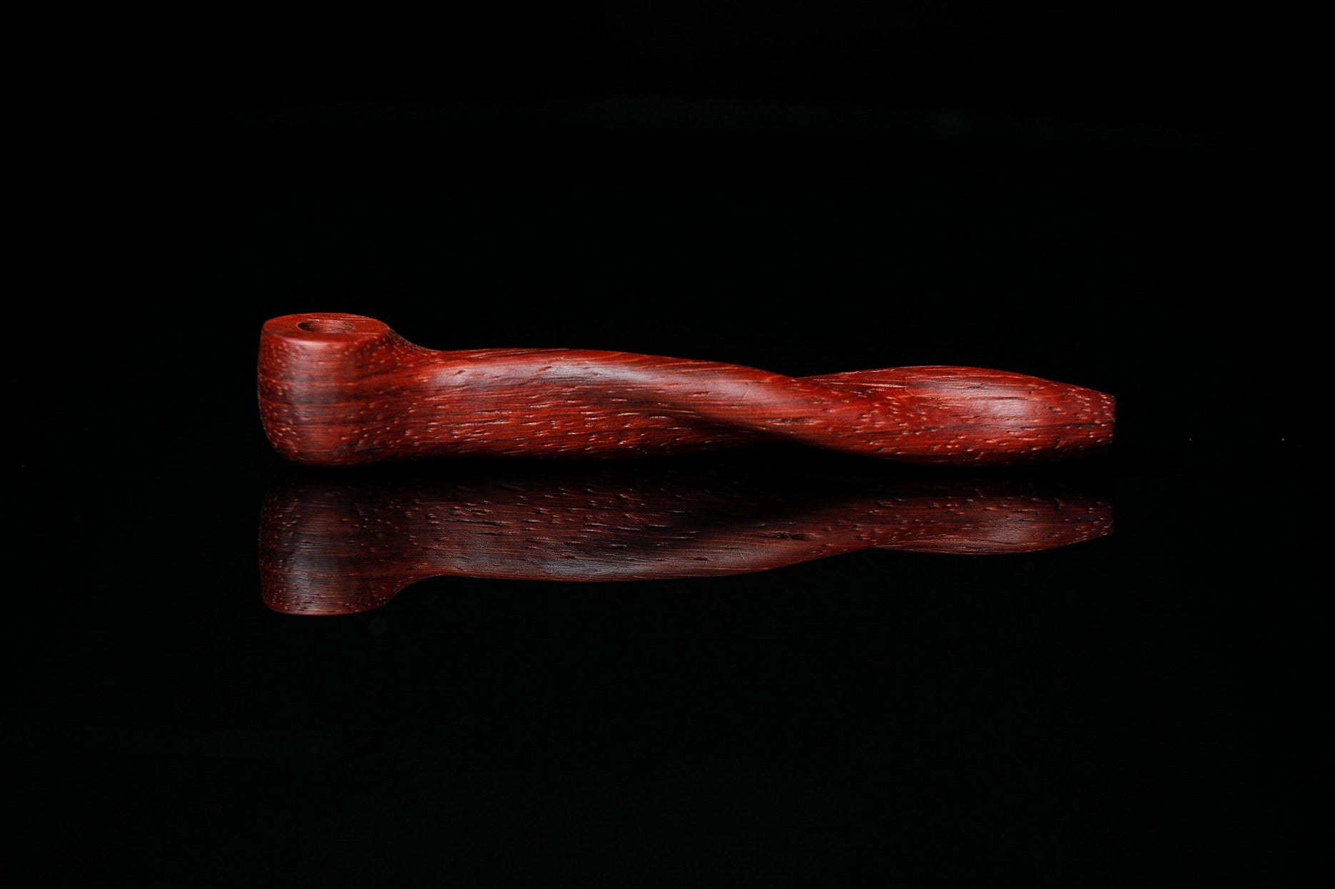 Camouflet Double Helix Right Angle Stem Padauk Wood