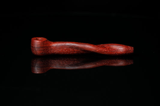 Camouflet Double Helix Right Angle Stem Padauk Wood