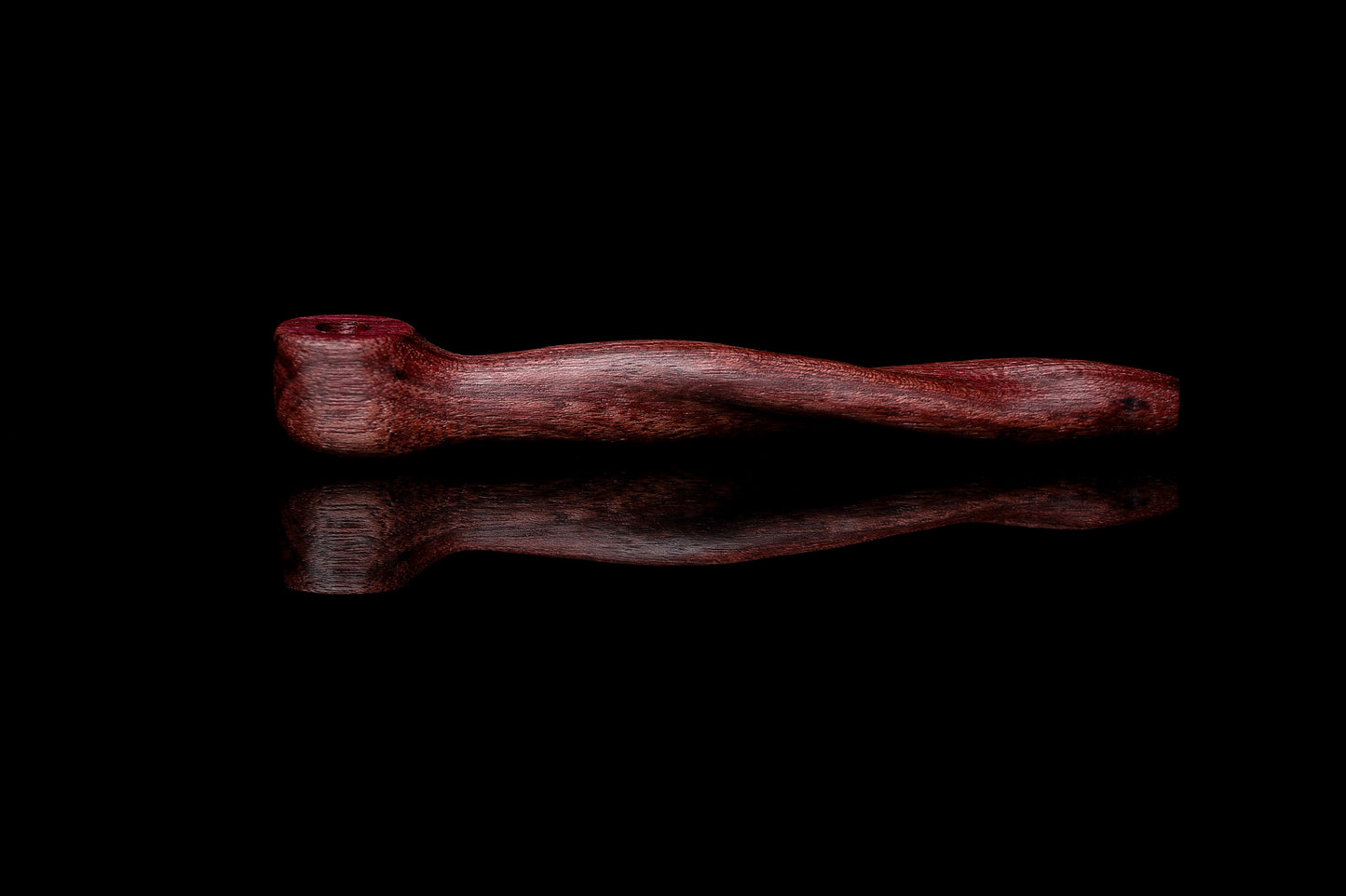 Camouflet Double Helix Right Angle Stem Purpleheart Wood