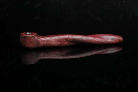 Double Helix Right Angle Stem - Purpleheart Wood