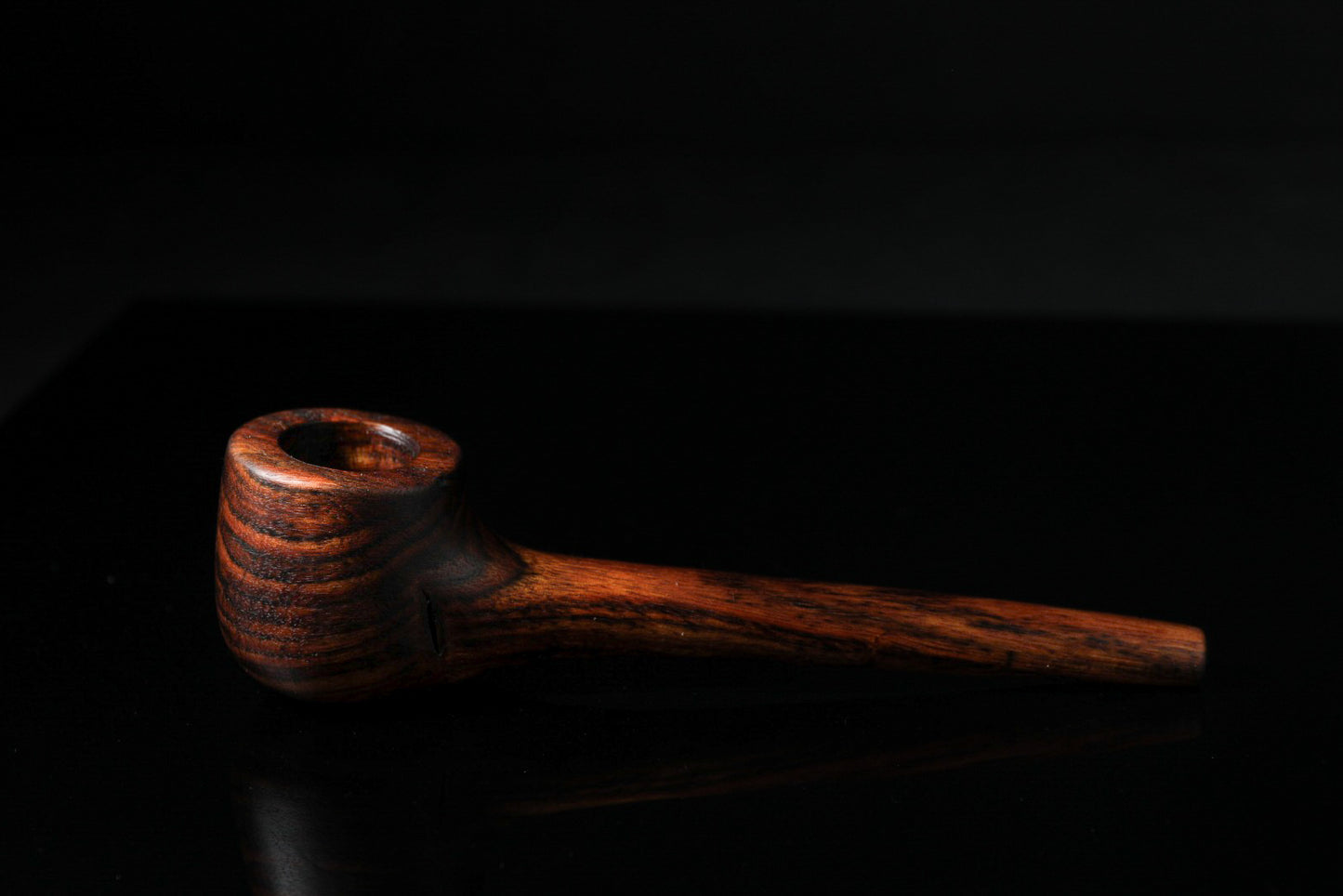 Right Angle Stem with Recessed Bowl - Chakte Viga Wood